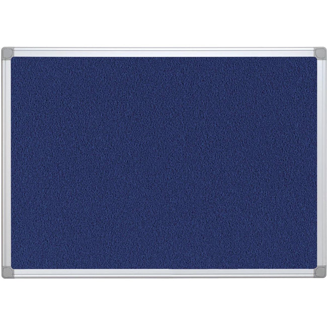 Q-CONNECT -   textielbord met aluminium frame 60 x 45 cm blauw