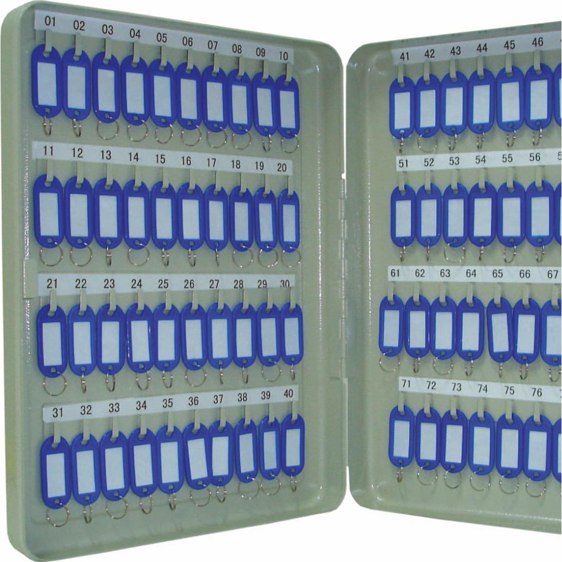 Q-CONNECT - armoire à clés pour 80 porte-clés, gris