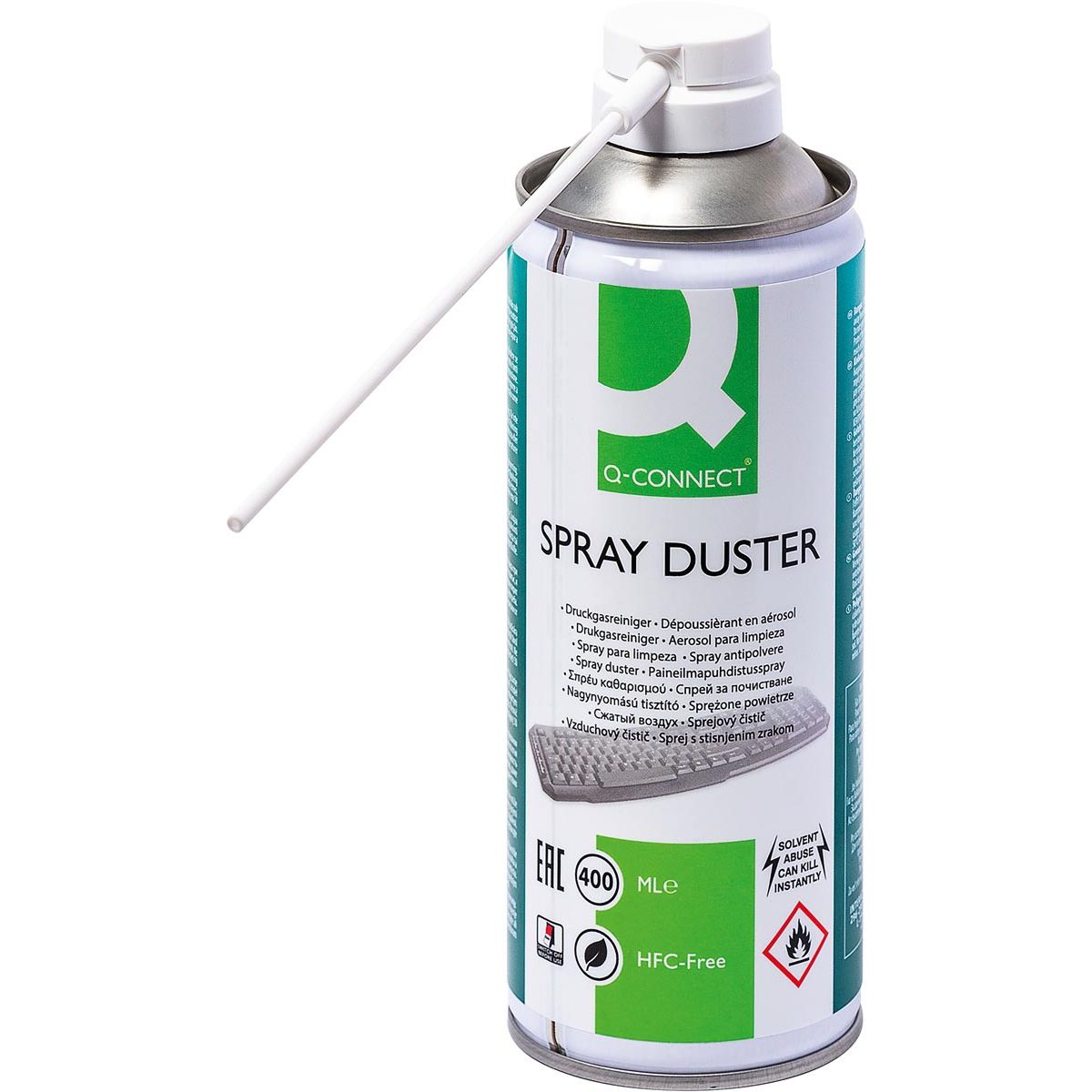 Q-CONNECT - purificador de aire comprimido sin HFC, 400 ml