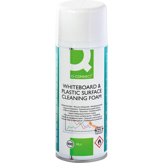 Q-CONNECT - detergente in schiuma, per lavagne, 400 ml