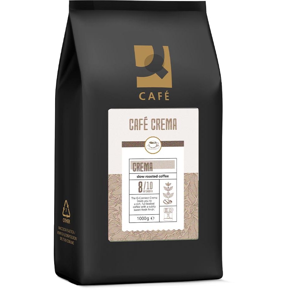 Q-CONNECT -   koffiebonen Café Crema, pak van 1 kg