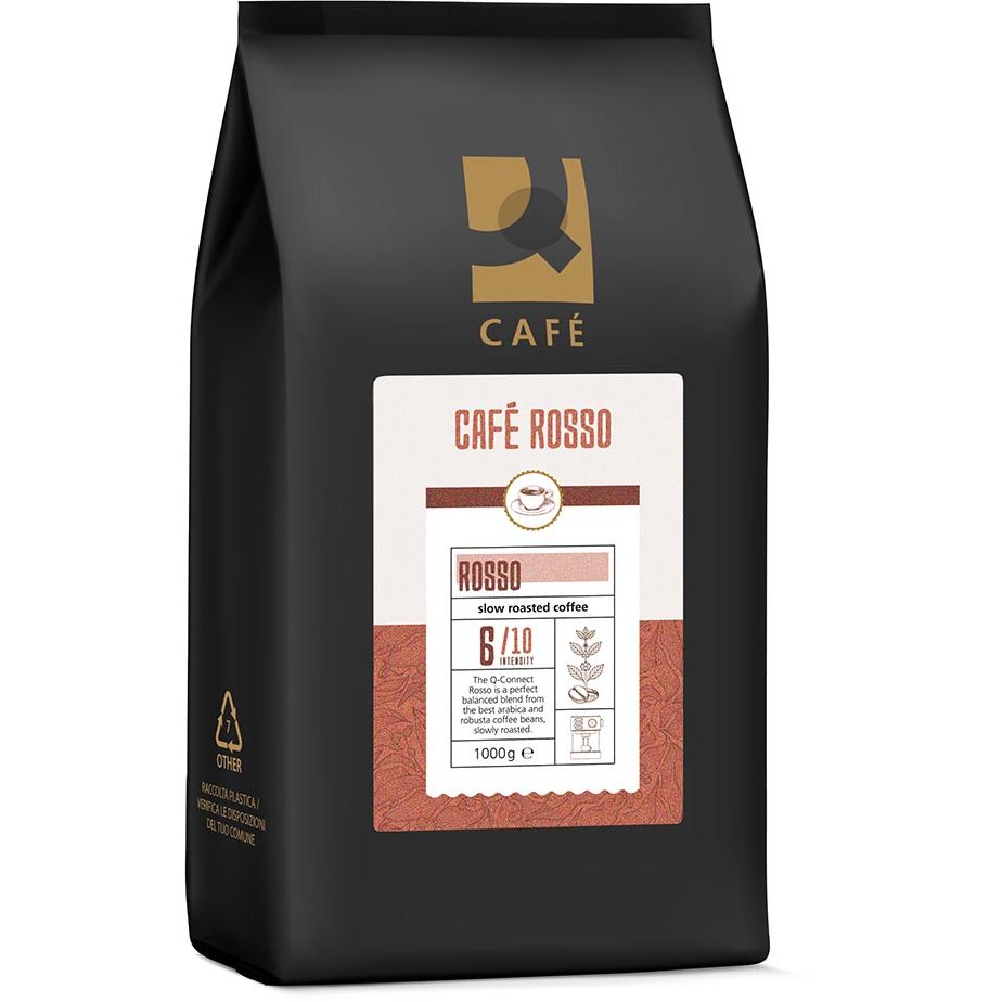 Q-CONNECT -   koffiebonen Café Rosso, pak van 1 kg