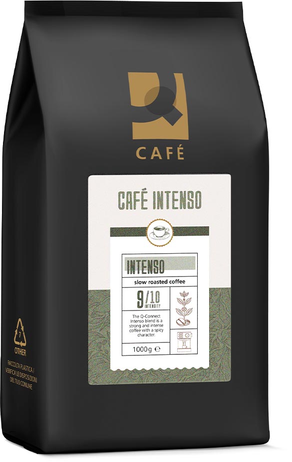 Q-CONNECT -   koffiebonen Café Intenso, pak van 1 kg