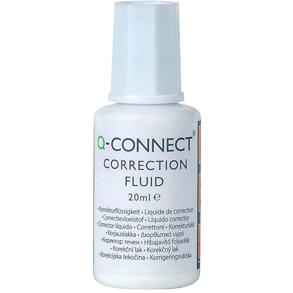 Q-CONNECT - flacone fluido correttore da 20 ml