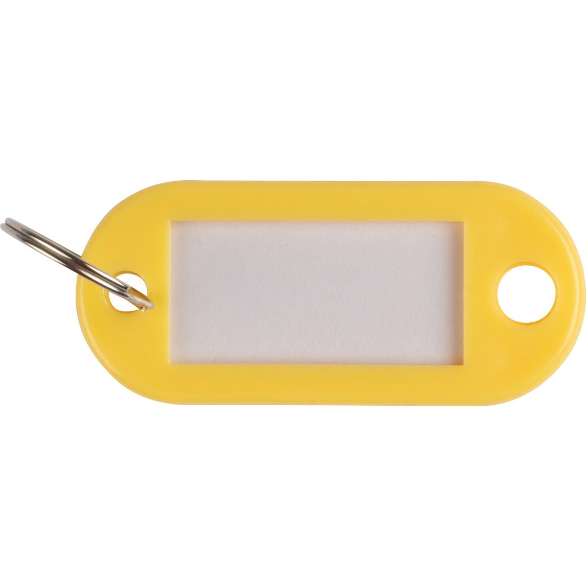 Q-CONNECT - Schlüsselanhänger, 10er Pack, gelb