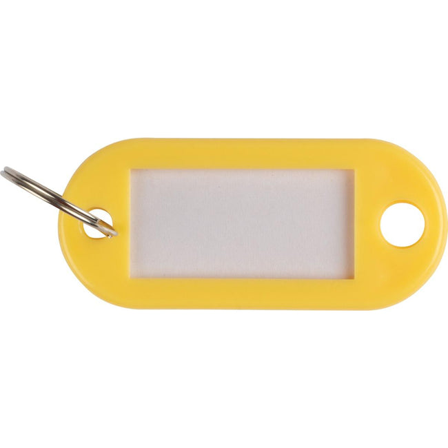 Q-CONNECT -   sleutelhanger, pak van 10 stuks, geel
