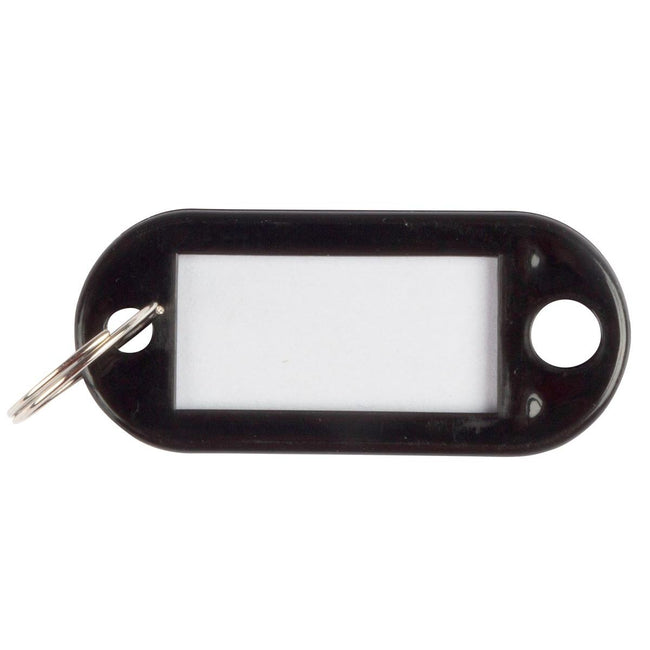 Q-CONNECT - portachiavi, confezione da 10, nero