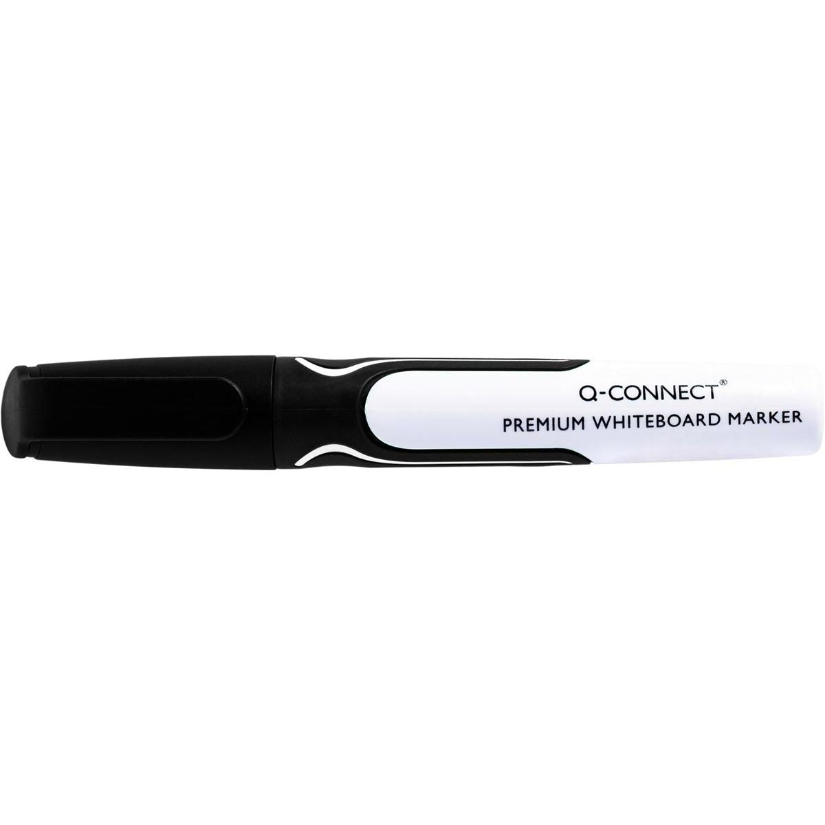 Q-CONNECT – Permium-Whiteboard-Marker, 3 mm, runde Spitze, schwarz