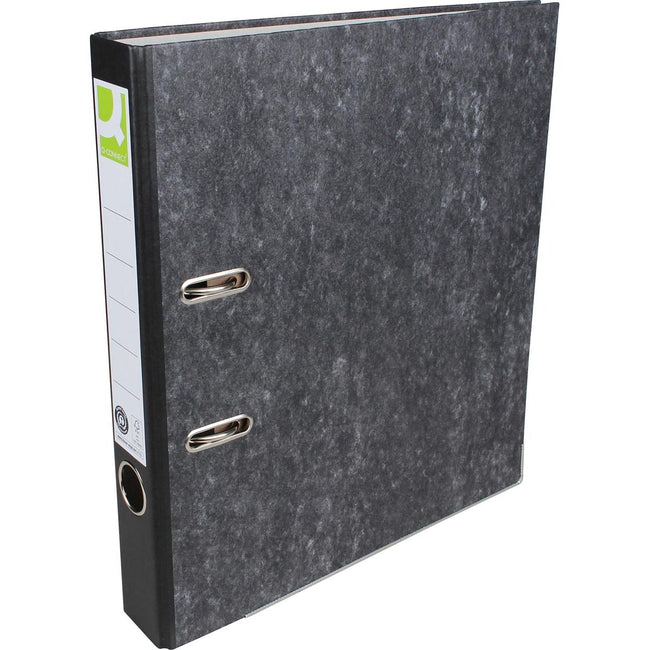 Q-CONNECT - binder, for ft A4, made of cardboard, spine of 5 cm, cloudy black