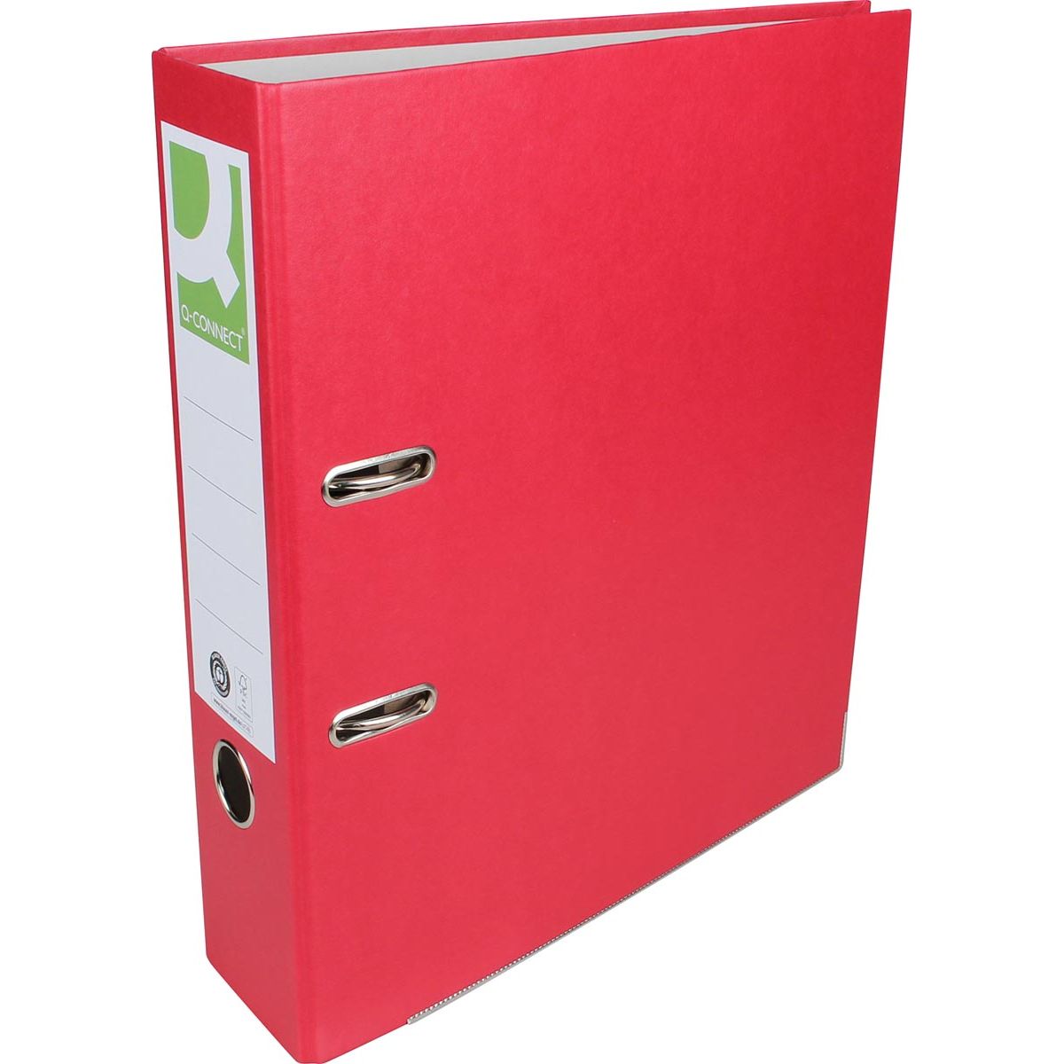 Q-CONNECT - classeur, pour ft A4, en papier Recycolor, dos de 8 cm, rouge