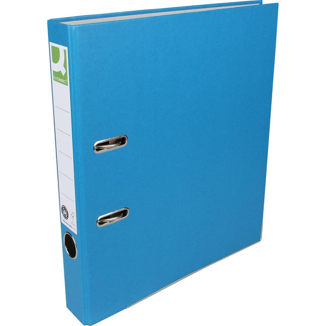 Q-CONNECT - binder, for ft A4, made of Recycolor paper, spine of 5 cm, blue