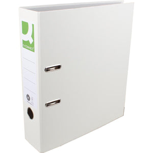 Q-CONNECT -   ordner, voor ft A4, uit Recycolor papier, rug van 8 cm, wit