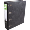 Q-CONNECT -   ordner, voor ft A4, gewolkt, dubbel, rug van 8 cm, zwart