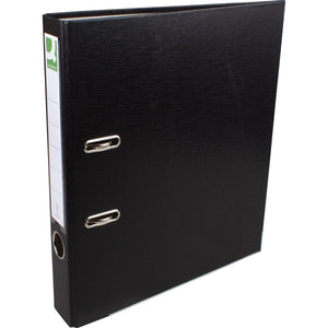 Q-CONNECT -   ordner, voor ft A4, uit PP en papier, met beschermrand, rug van 5 cm, zwart