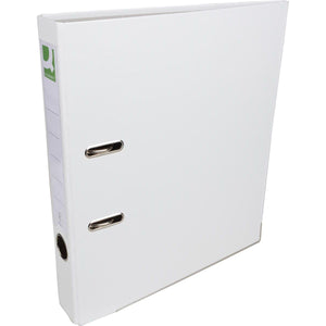 Q-CONNECT -   ordner, voor ft A4, uit PP en papier, met beschermrand, rug van 5 cm, wit