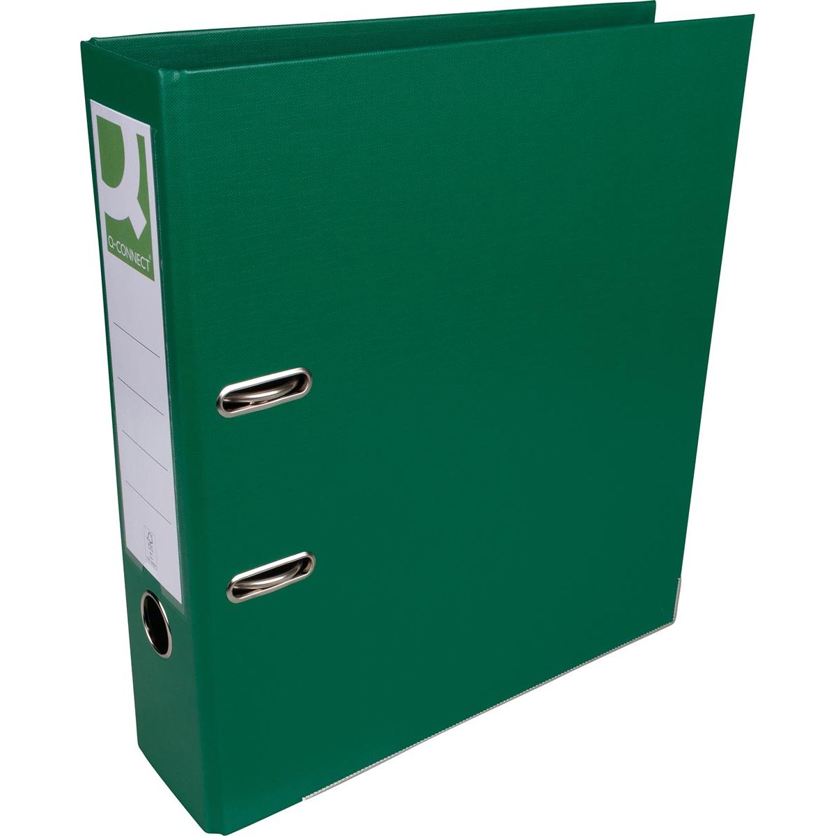 Q-CONNECT - raccoglitore, per fogli A4, interamente in PP, dorso da 8 cm, verde