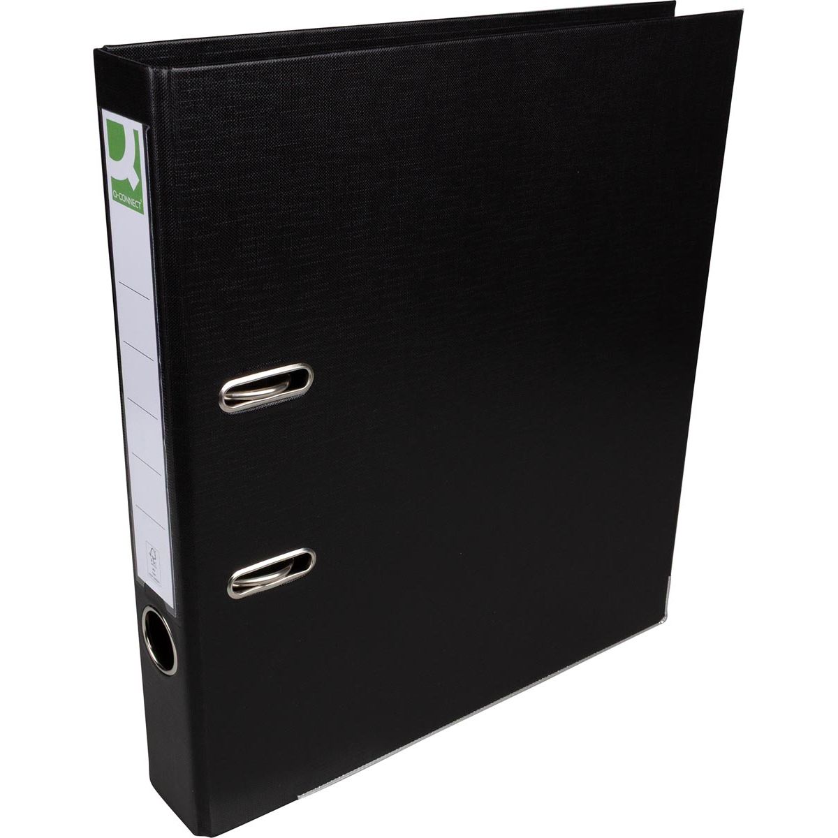 Q-CONNECT -   ordner, voor ft A4, volledig uit PP, rug van 5 cm, zwart