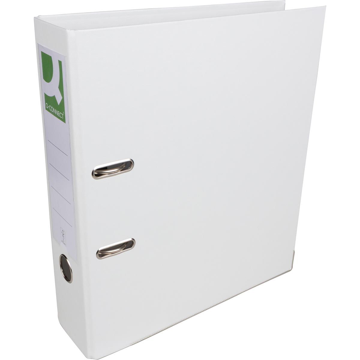 Q-CONNECT - classeur, pour pieds A4, entièrement en PP, dos de 8 cm, blanc
