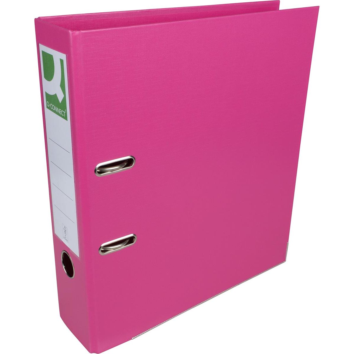 Q-CONNECT - raccoglitore, per fogli A4, interamente in PP, dorso da 8 cm, rosa