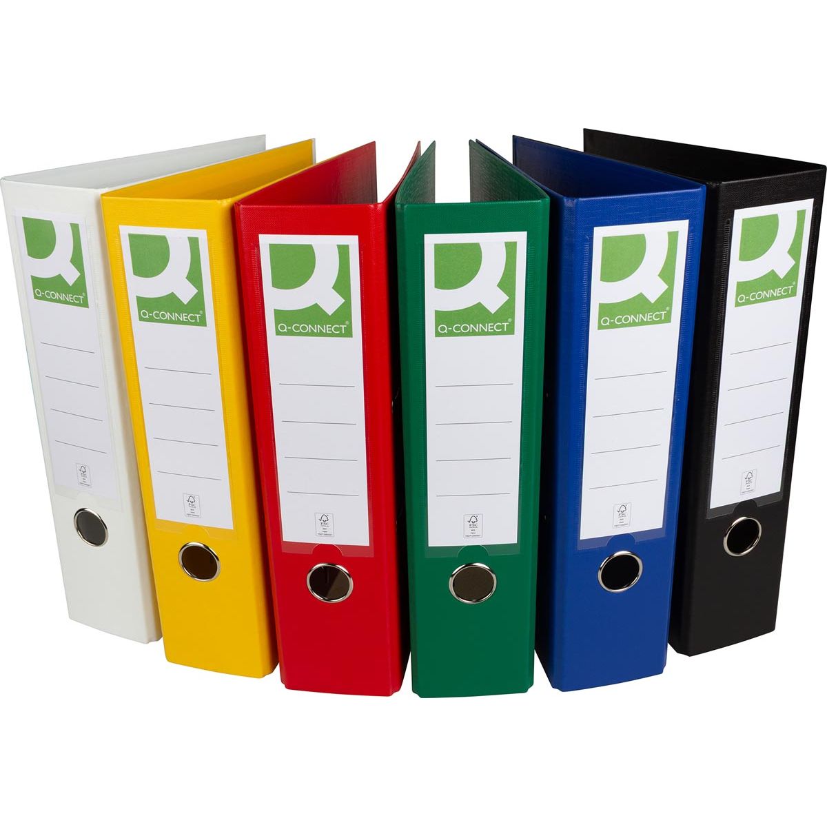 Q-CONNECT - raccoglitore, per ft A4, completamente in PP, dorso da 8 cm, colori assortiti