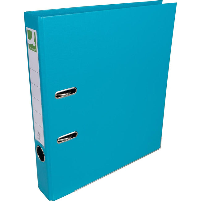 Q-CONNECT - classeur, pour ft A4, entièrement en PP, dos de 5 cm, turquoise