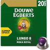 Douwe Egberts - Capsules de café Lungo Moka, paquet de 20 pièces