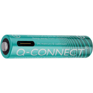 Q-CONNECT -   USB-C herlaadbare batterijen AAA, blister van 4 stuks