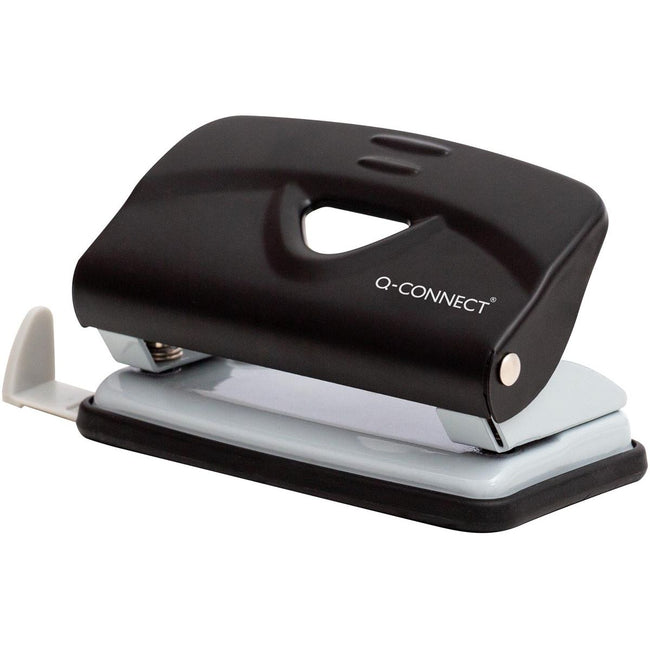 Q-CONNECT - Light Duty hole punch, metal, 10 blades, black