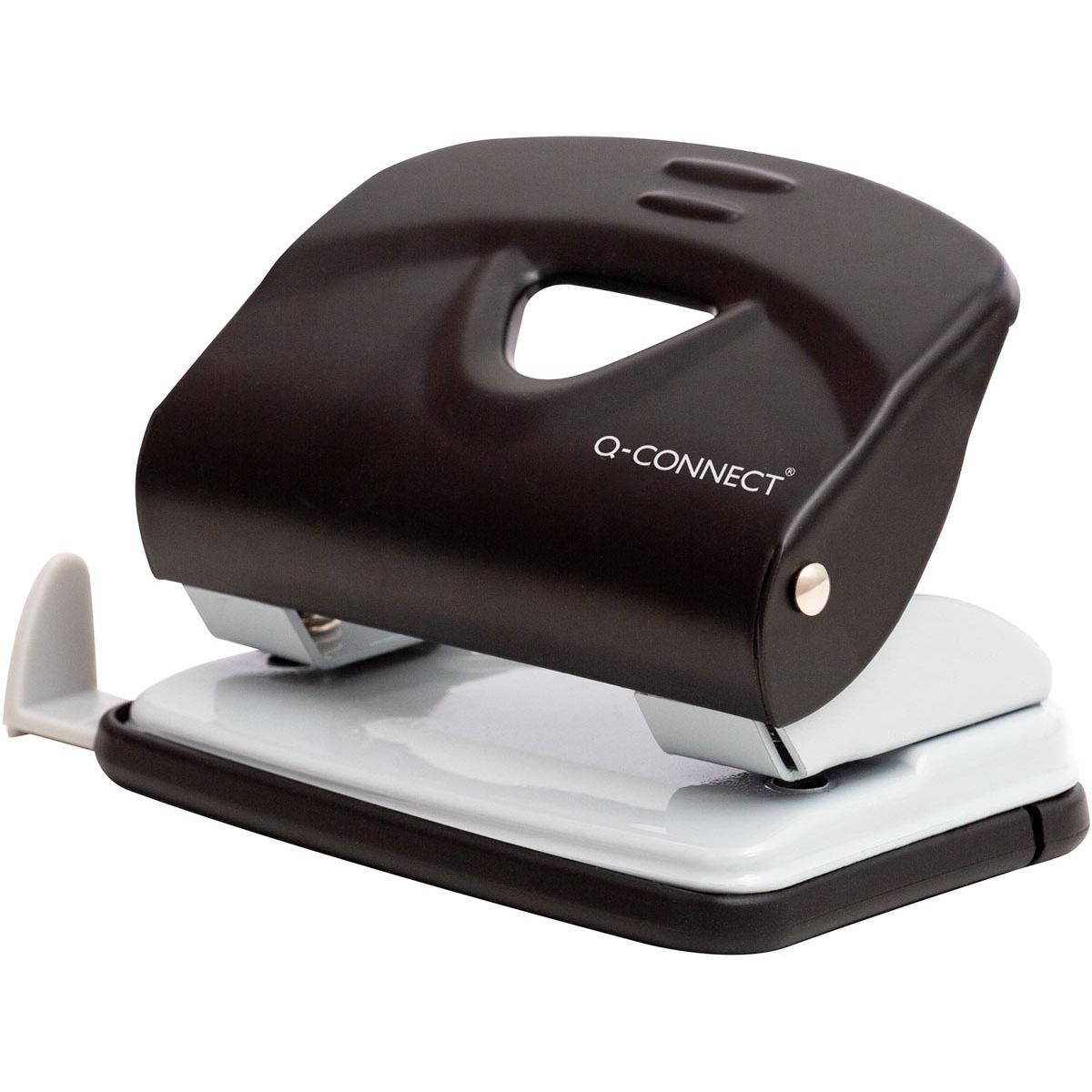 Q-CONNECT - Perforatore leggero, metallo, 20 lame, nero