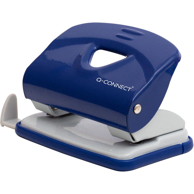 Q-CONNECT - Light Duty hole punch, metal, 20 blades, blue