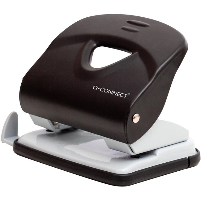 Q-CONNECT - Light Duty hole punch, metal, 30 blades, black