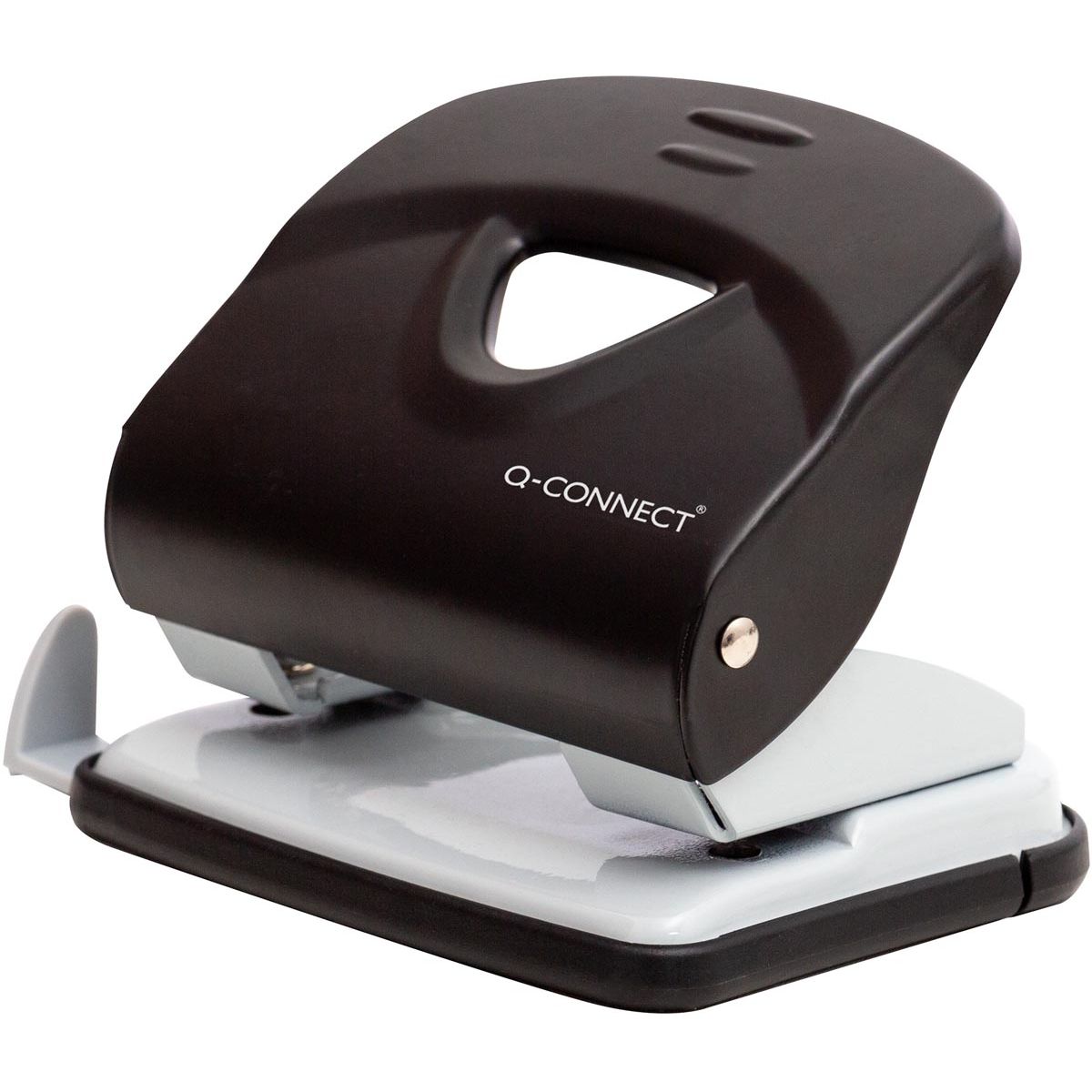 Q-CONNECT - Perforatrice Light Duty, métal, 30 lames, noir