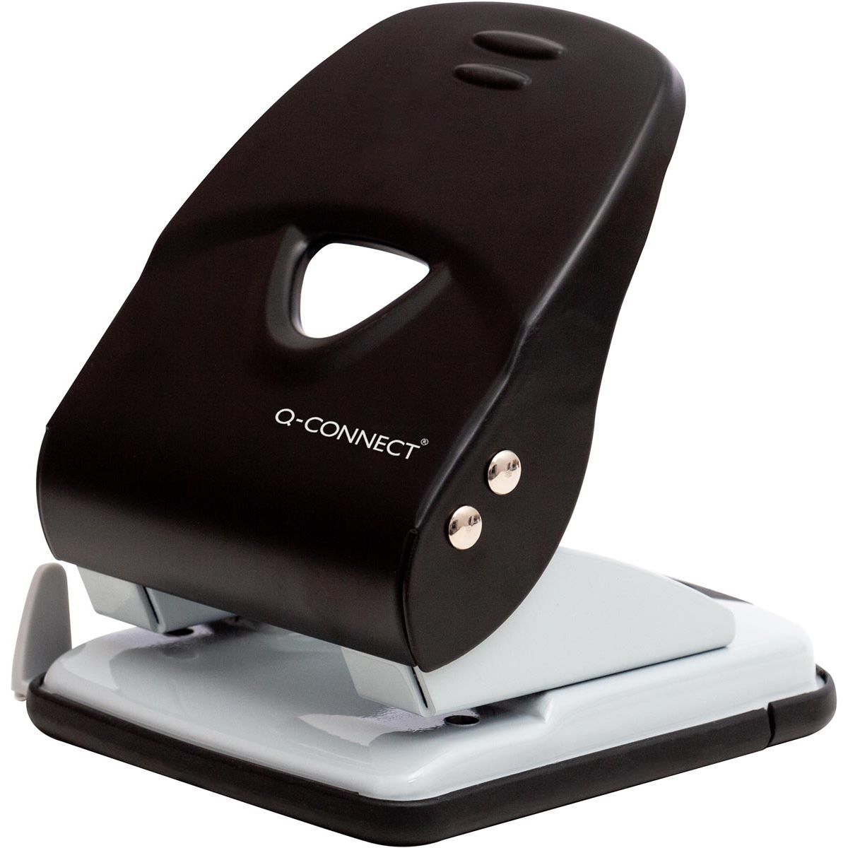 Q-CONNECT – Leichter Locher, Metall, 40 Klingen, schwarz