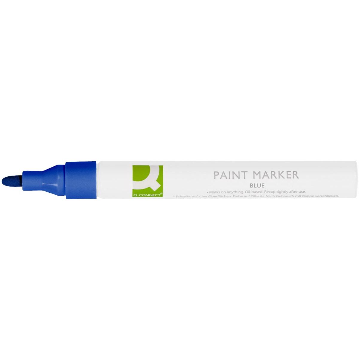 Q-CONNECT -   paint marker, op oliebasis, ronde punt, blauw