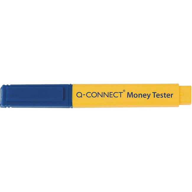 Q-CONNECT - penna per rilevamento banconote false, in blister