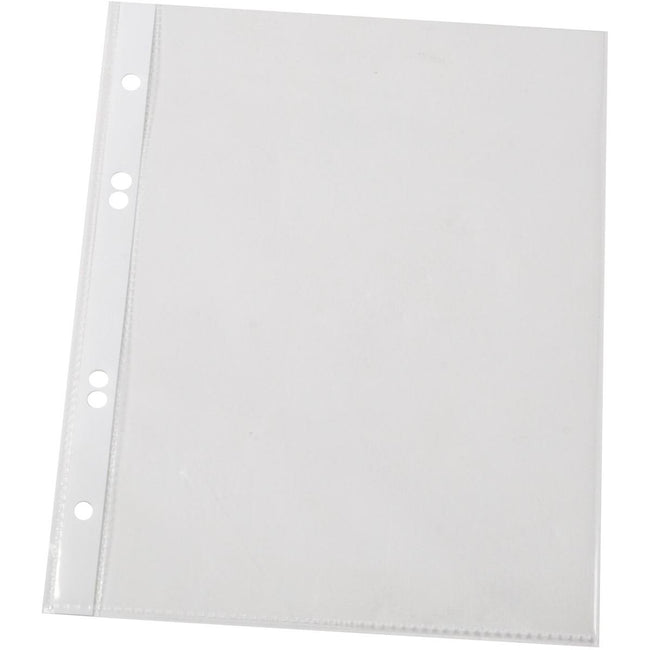 Q-CONNECT - Bolsa de exhibición perforada A5 Perforación de 4 orificios transparente 100 micras Paquete de 100 piezas