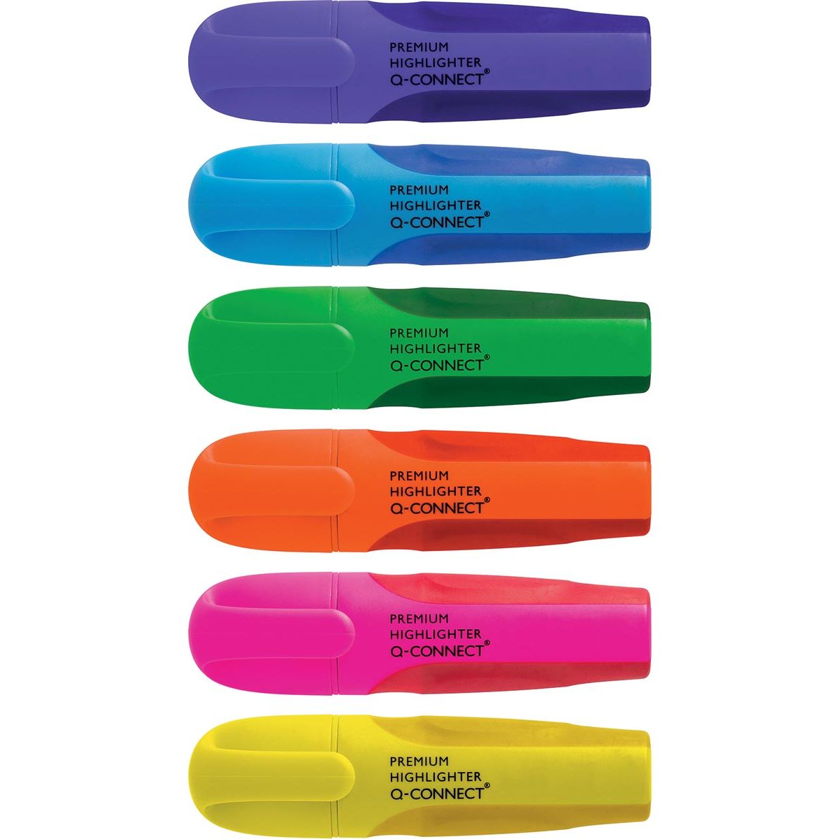 Q-CONNECT - surligneur, couleurs assorties, pack de 6