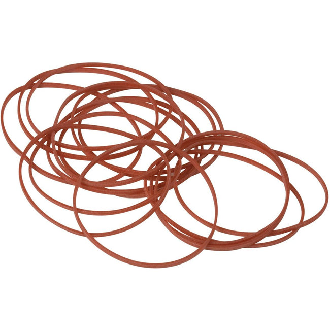 Q-CONNECT -   elastieken, breedte 1,5 mm, lengte 80 mm, 100g, rood