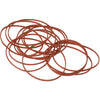 Q-CONNECT - bandes élastiques, largeur 1,5 mm, longueur 80 mm, 100 g, rouge