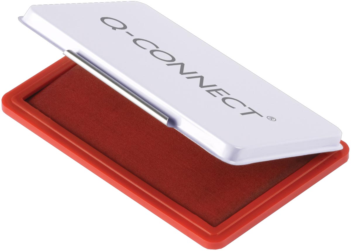 Q-CONNECT - stamp pad, ft 90 x 55 mm, red