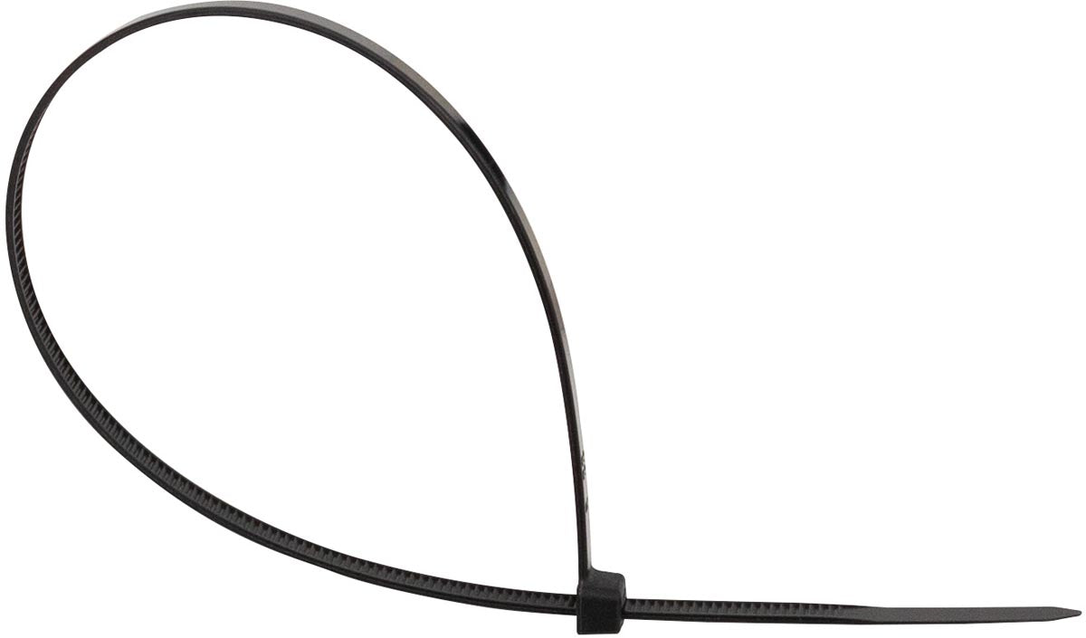 Klika -  Q-CONNECT kabelbinder, ft 300 x 4,8 mm, pak van 100 stuks, zwart