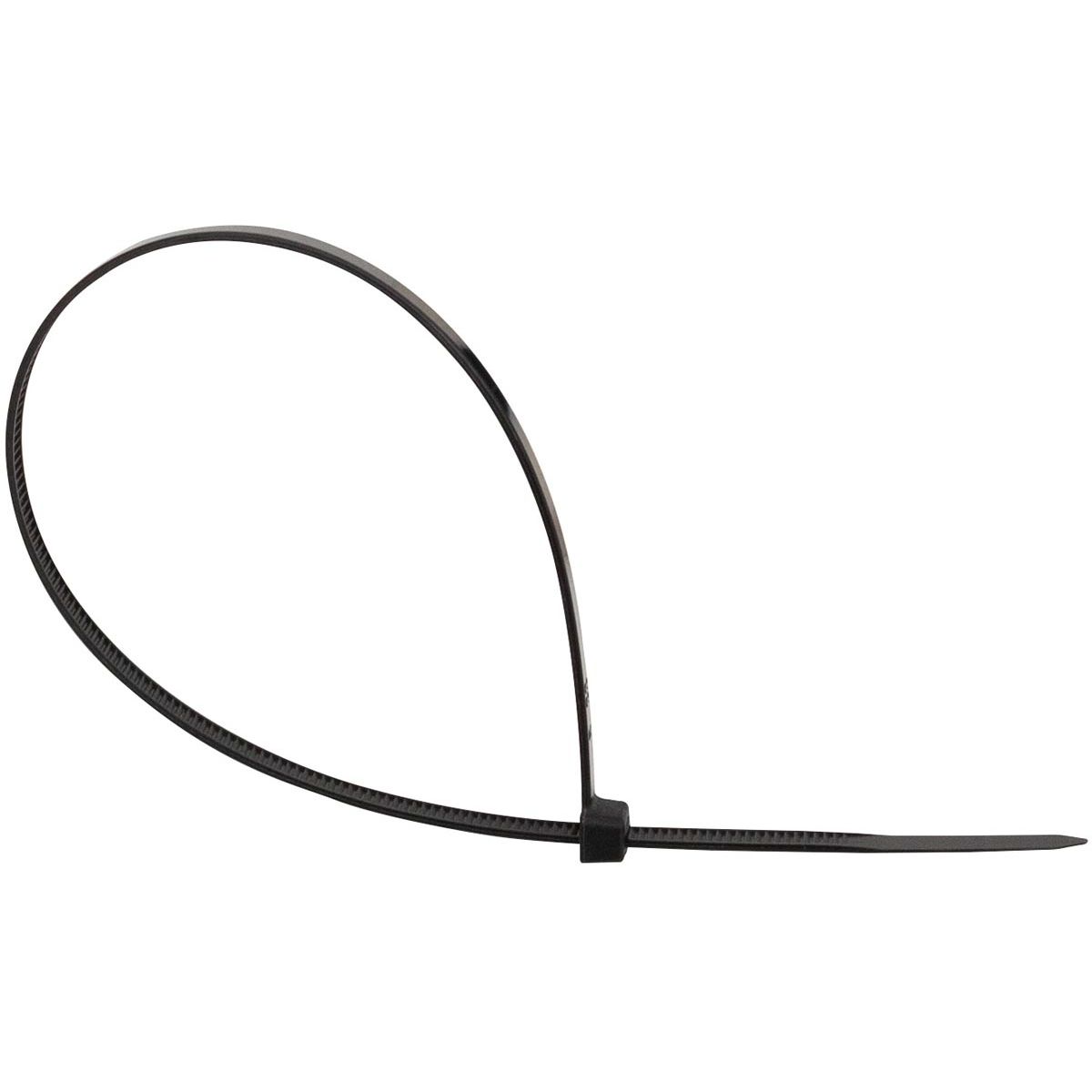 Q-CONNECT -   kabelbinder, ft 300 x 4,8 mm, pak van 100 stuks, zwart