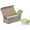 Q-CONNECT - Quick Notes Pastello riciclato, ft 38 x 51 mm, 100 fogli, scatola da 12 in colori assortiti