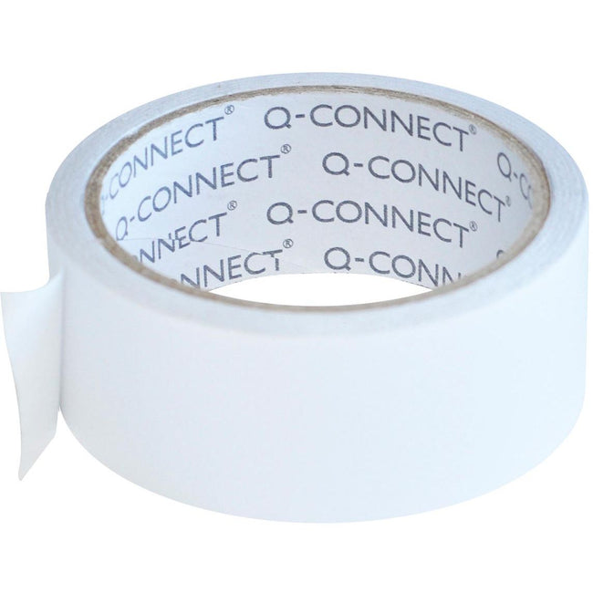 Q-CONNECT - vinile e, bifacciale, 38 mm x 10 m, 90 micron, trasparente
