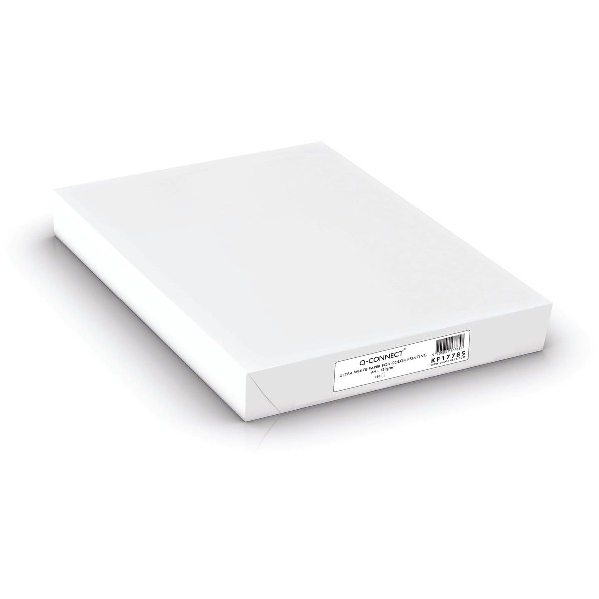 Q-CONNECT -   presentatiepapier, ultra white, ft A4, 120 g, pak van 250 vel, wit