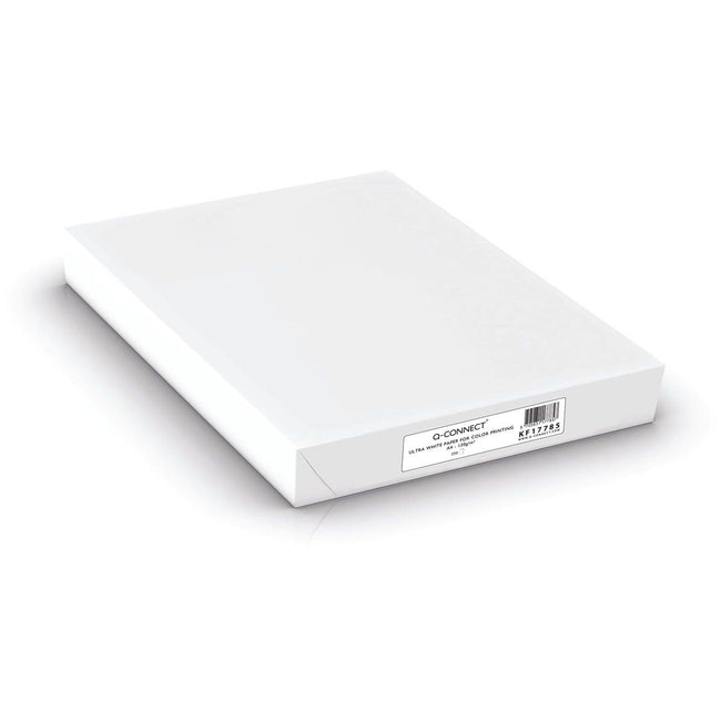 Q-CONNECT - papier de présentation, ultra blanc, ft A4, 120 g, paquet de 250 feuilles, blanc