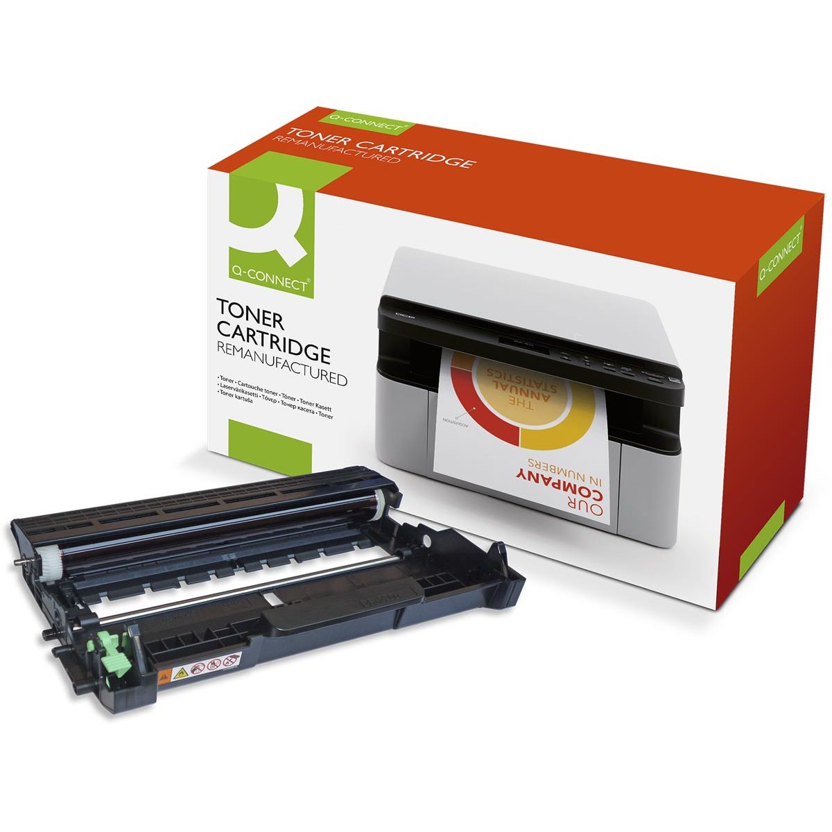 Q-CONNECT - tamburo nero 12000 pagine per OEM: DR-2200