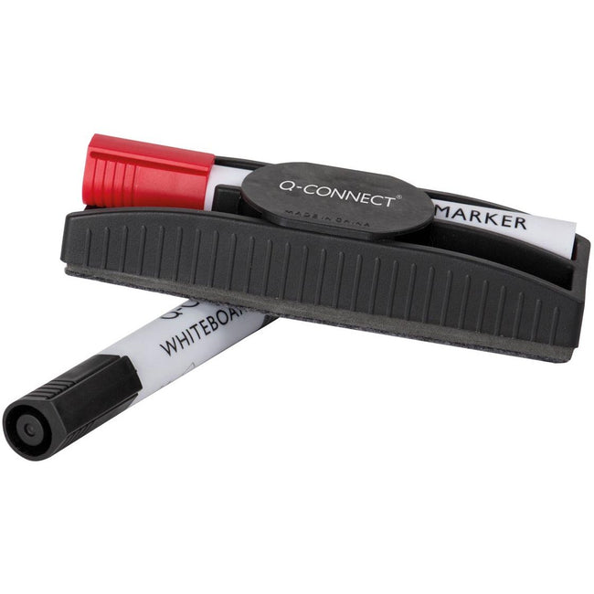 Q-CONNECT - gomme pour tableau blanc, pour tableau blanc, magnétique, incl. 2 marqueurs pour tableau blanc