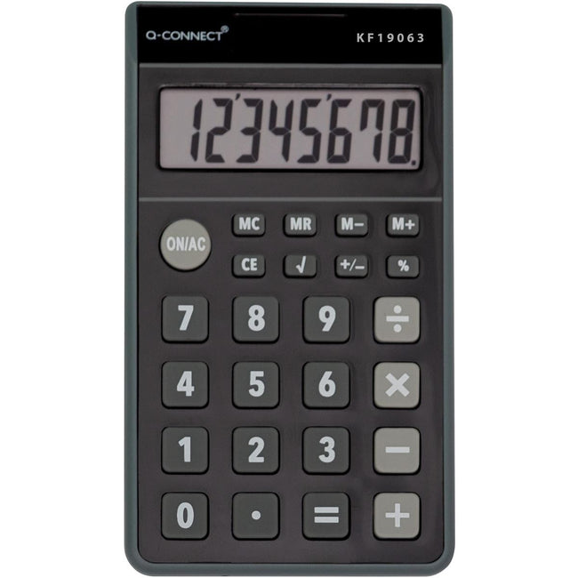 Q-CONNECT - pocket calculator KF19063, 8 digits, black