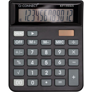 Q-CONNECT -   bureaurekenmachine KF19065, 12 cijfers, zwart